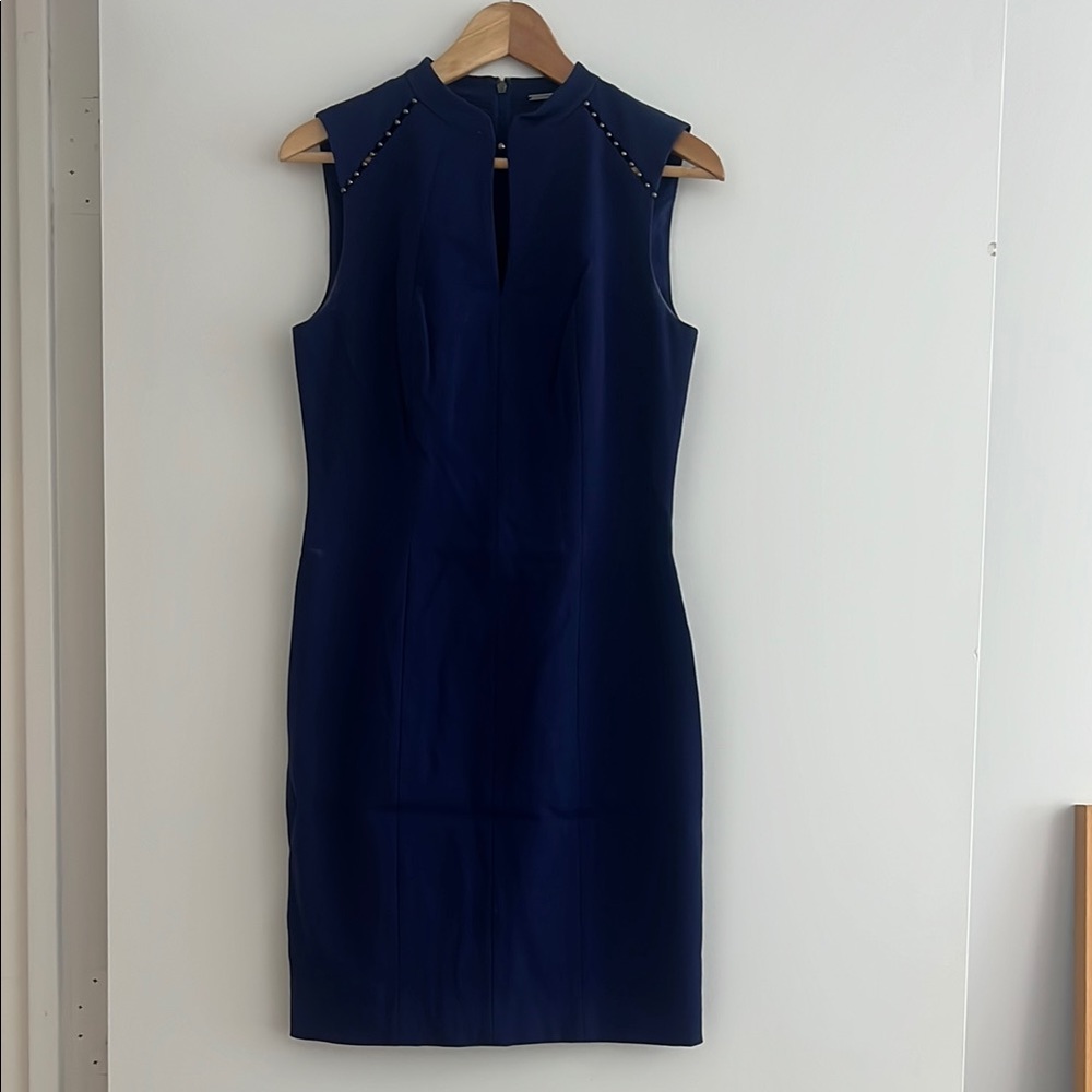 Elie Tahari Blue Sheath Dress